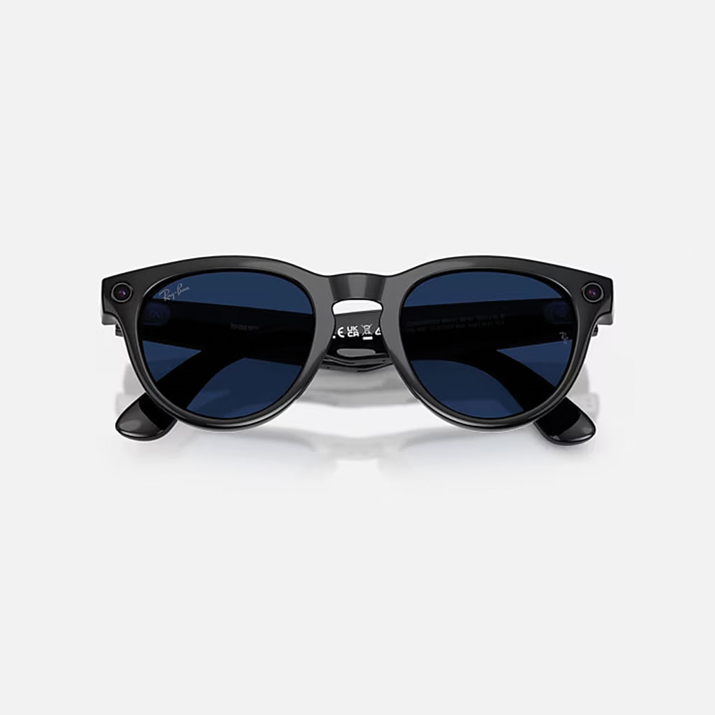 Ray-Ban Meta Headliner Low Bridge Fit Shiny Black Sapphire Transitions